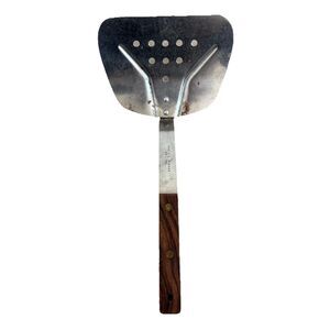 Vtg Vernco Slotted Spatula Turner Wood Handle Stainless Steel I.LRicher Co Japan